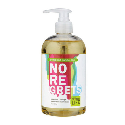 Better Life No Regrets Natural Liquid Hand And Body Soap, Citrus Mint - 12 Oz